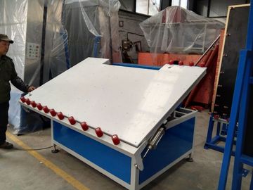 Single Side Heated Roller Press Table with Air Float&Tilting,Heat Roller Press for Double Glazing,Hot Roller Press Table
